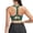 Turquoise, variant on Women's sports bra, adjustable sports bra with built-in bra pads, I-back design, high support detachable cup sports bra