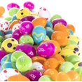 thumbnail image 1 of 100 Count Easter Eggs Colorful Designed Fillable Printed Easter Eggs Easter Egg Hunt Fillable Eggs - -, 1 of 5