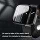 thumbnail image 5 of 2 Pack Tempered Glass Screen Protector Compatible with Apple Watch 45mm Case, Black, 5 of 5