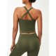 thumbnail image 3 of Camiseta sin mangas de yoga para mujer Acolchada de secado rápido Amigable con la piel Entrecruzada con tiras en la espalda Deportes, 3 of 8