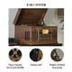 thumbnail image 2 of Crosley CR704B-WA Músico Tocadiscos de 3 velocidades con radio, reproductor de CD/cassette, entrada auxiliar y Bluetooth, nogal, 2 of 5