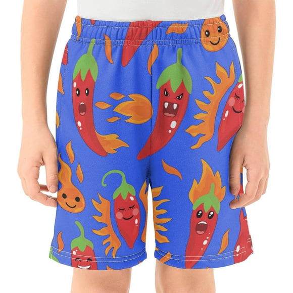 Teen Toddler Boy Shorts Blue Stretchy Relaxed Athletic Shorts Baby Boy Summer Outfit Essentials Shorts 13-14 Years