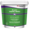 SC Johnson XL Hand Wipes Cherry - 10" x 12" - White, Red - Polypropylene - Moisturizing, Non-toxic, Easy to Use, Absorbent, Silicone-free - For Hand - 130 / Each
