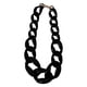 thumbnail image 2 of Collar de Cadena de Eslabones de Acrílico Grueso Qarigey Boho Negro, 2 of 6