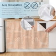 thumbnail image 5 of Orange Arches Cabinet Curtains 28" W x 35" L, Abstract Modern Minimalist Curves Line Geometric Under-Desk Privacy Dust Proof Drape Dishwasher Curtain Sink Skirt for Kitchen Closet Bathroom Laundry, 5 of 9