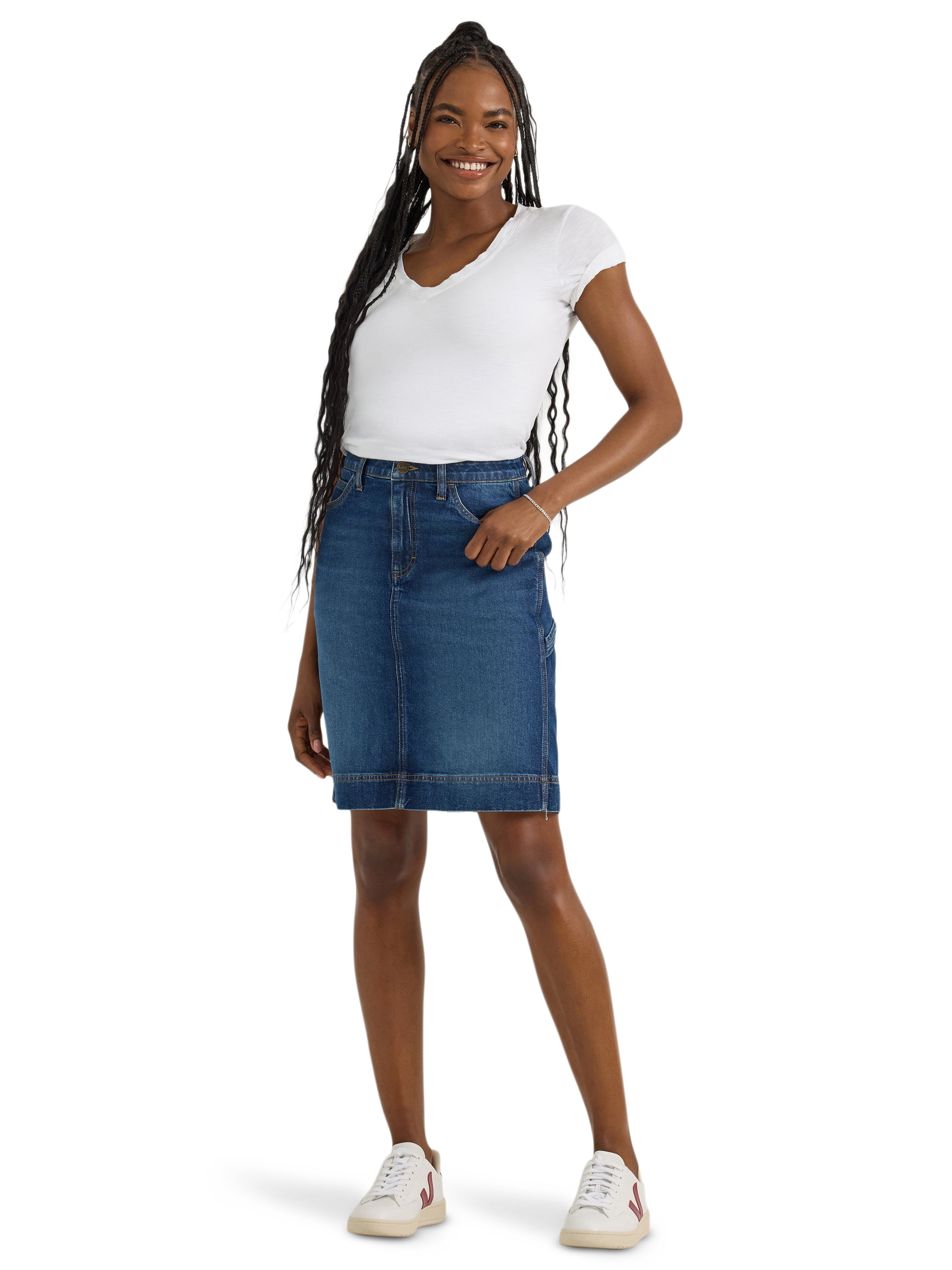 Lee® Women's Midi Length Heritage Skirt with Utility Details