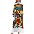 thumbnail image 1 of Mujer con Gato - Vestido Largo Linea vestidos mujer 2024 verano vestidos de noche mujer elegantes conjuntos mujer vestidos de fiesta mujer, 1 of 4