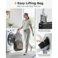 thumbnail image 2 of 3 Section, Extra Large Laundry Hamper with Lid, Dirty Clothes Hamper with Sturdy Handle, Large Laundry Basket Organizer for Laundry Room, Bedroom, Hampers for Laundry, 2 of 9
