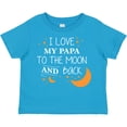 thumbnail image 3 of Inktastic I Love My Papa to the Moon and Back Boys or Girls Toddler T-Shirt, 3 of 5