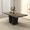 Black, variant on Spaco 78" Expandable Dining Table for 4-10 People with Double Sturdy Pedestal Base, Modern Rectangle Dining Table for Kitchen, Dining Room, White