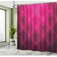 thumbnail image 5 of Ambesonne Geometric Shower Curtain, Disc Circle Shapes, 69"Wx84"L, Magenta, 5 of 5