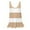 Khaki, variant on AherBiu Summer Tank Tops for Women Round Neck Striped Sleeveless Casual Loose Ruched Comfy Camisole Tshirts