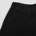 thumbnail image 5 of VBARHMQRT Female High Waisted Stretch Jeans for Women Women Pants Denim Button Elastic Pocket Waist Jeans Trousers High Loose Women's Jeans Stretchy Jeans for Women Straight Leg Womens Baggy Jeans, 5 of 7