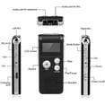 thumbnail image 6 of NUHUi 8GB USB Digital EVP Voice Activated Recorder with Accessories, Black, 6 of 12