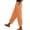 Orange, variant on Fmbrln Womens Plus Size Wide Leg Pants Summer Casual Drawstring Elastic Waist Solid Color Work Pants Lounge Trousers