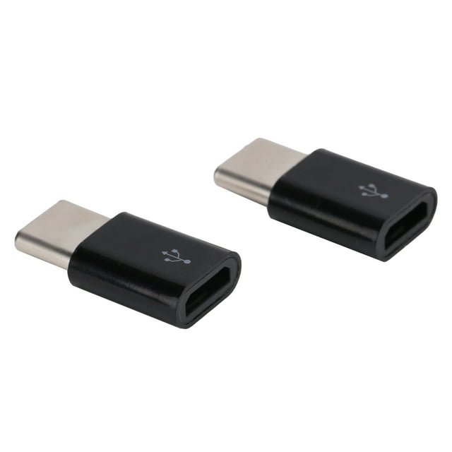 QIILU Micro USB To Type‑C Converter,2pcs Micro USB To Type‑C OTG Adapter Syncing Data Transfer And Charging Adapter Converter,Micro USB To Type‑C OTG Adapter