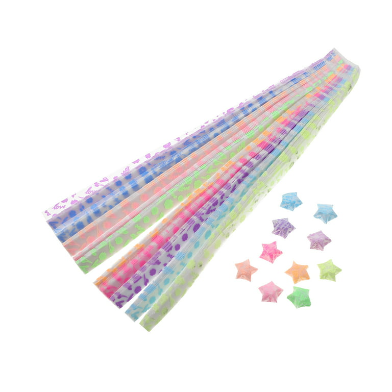  420 pcs Luminous Origami Star Paper Strips, Star Paper