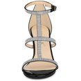 thumbnail image 2 of BLISSFUL STEP Women's Rhinestone Ankle Strap Stiletto High Heels Sandals, 2 of 7