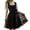 Black, variant on Women's German Dirndl Dress Oktoberfest Carnival Bavarian(Red,L)