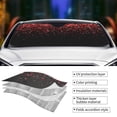 thumbnail image 5 of Bingfone Red Glitter1 Car Windshield Sun Shade Protector Keep Your Vehicle Cool Sun Shield Visor Cover Foldable For Car Truck Suv-Small, 5 of 9