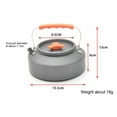 thumbnail image 3 of 1.1L Outdoor Portable Coffee Pot Camping Teapot Kettle Mountaineering Camping Picnic Aluminum Pot Hanging Pot, 3 of 6