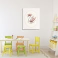 thumbnail image 3 of Stupell Industries Cottage Nursery Ballerina Swan Striped Canvas Art, 24 x 30, by LSR Design Studio, 3 of 8