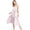 Light Pink, variant on Wish List Women's Tie Strap Ruffle A-Line Midi Maternity Dress (Light Pink, Medium / Large)