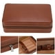 thumbnail image 4 of Estuche Para Cigarros, Estuche Para Cigarros De Cuero Costura Manual Forro De Madera De Cedro Marrón Con Bolsa De Almacenamiento Para Club, 4 of 8