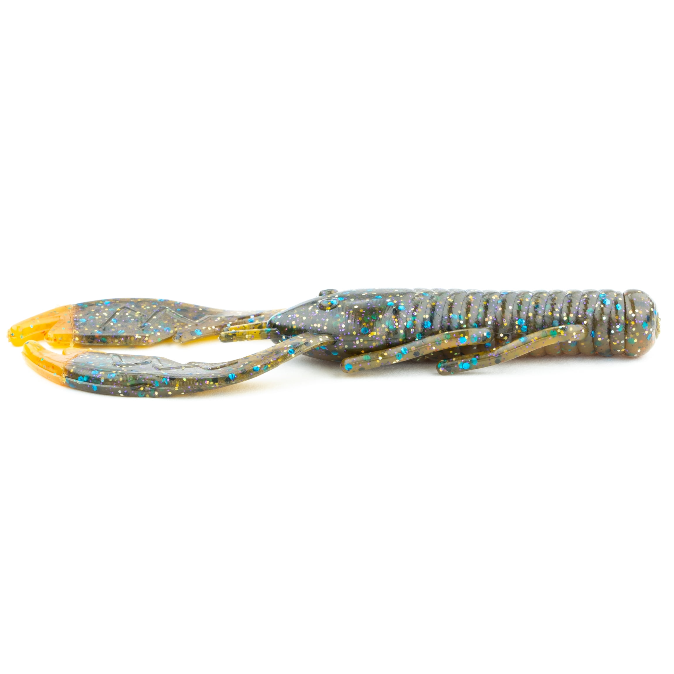 (2 pack) NetBait Paca Slim, Sun Gill Flare, Crawfish, Fishing Soft Baits, 4in, 7 pieces