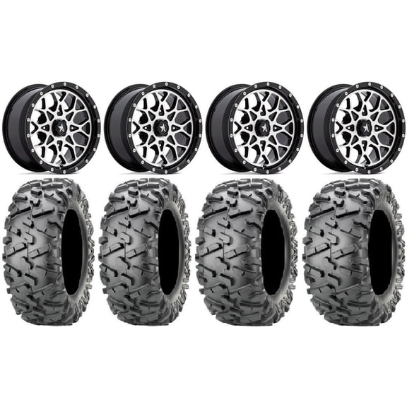 MSA Portal 14" Wheels Machined 27" BigHorn 2.0 Tires Polaris RZR XP 1000 / PRO XP / Ranger XP 900/1000
