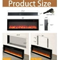 thumbnail image 3 of WRXELAN  50" Electric Fireplace in-Wall Recessed and Wall Mounted Fireplace Heater Linear Fireplace, 3 of 9