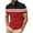 Red-2, variant on Summer Mens Clothes Gradient Polka Print Casual Sport Button Short Sleeve Turndown Collar Gym Workout Athletic Tee Shirt - Sky Blue∣2XL