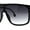 Black Smoke, variant on Mens Oversize Robotic Shield Sport Mirror Lens Sunglasses Black Teal Mirror