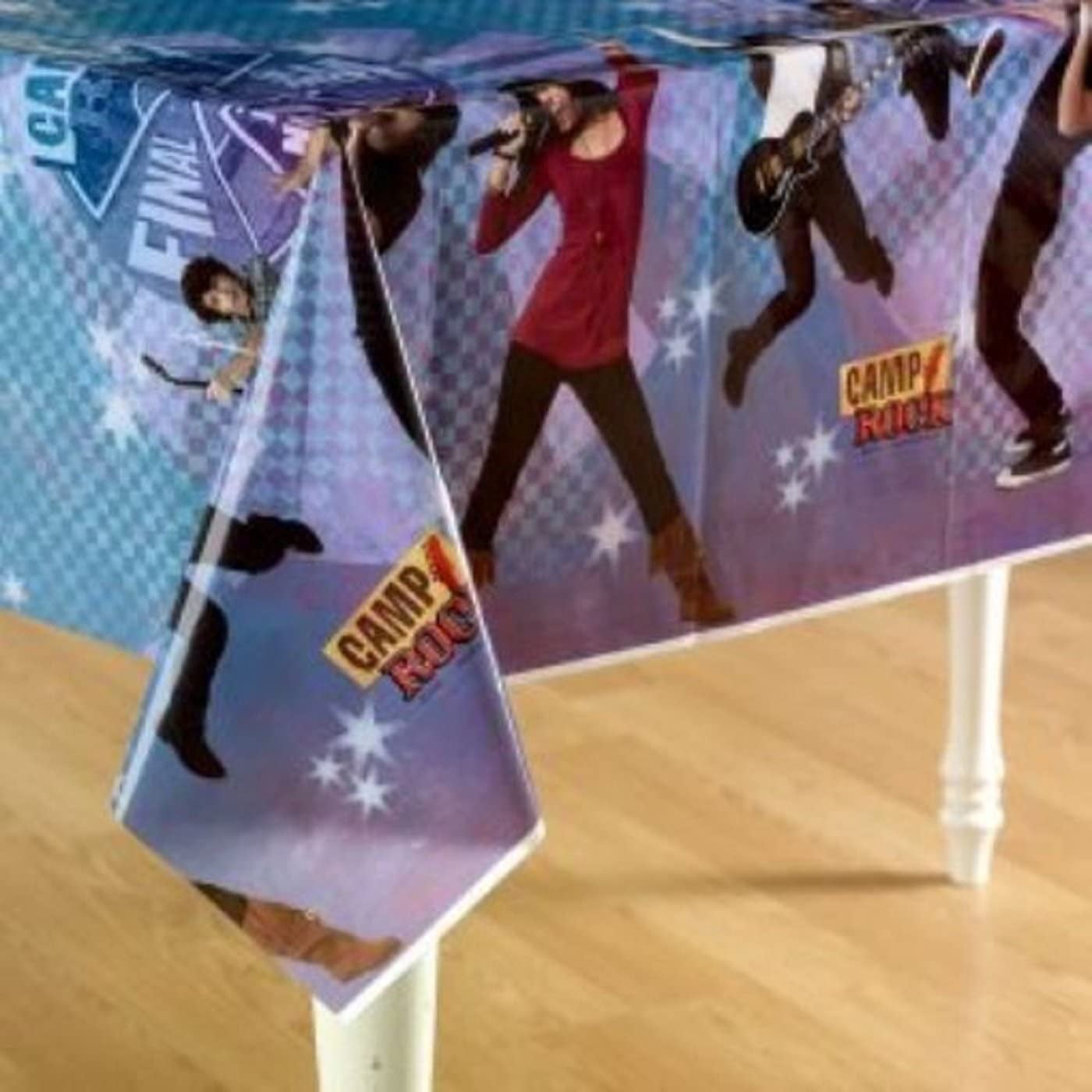 Camp Rock Birthday Party Supplies Decoration Bundle includes  2 Plastic Table Cover