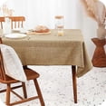 thumbnail image 1 of Lin foncé - Rectangular linen tablecloth in stain-resistant decor style, 1 of 5