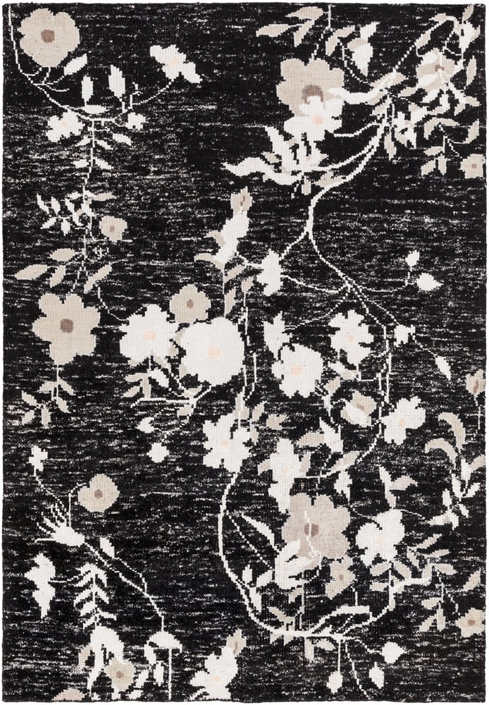 Surya Linnea HandKnotted Black/Gray Area Rug