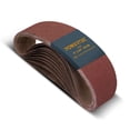 thumbnail image 1 of Cintas de lijado POWERTEC de 4 x 24 cm, grano 60 para lijadora de banda, paquete de 10, 1 of 8