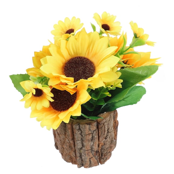PAMINGONO Planter Barrel Planter Natural Wood 1Pcs
