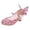 1-Pink173, variant on Girls Glitter Butterfly Princess Heels Sparkly Butterfly Ankle-Strap Dress Shoes Non- Wedding Shoes for Kids