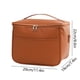 thumbnail image 3 of mfyjkho Bolsa de almuerzo para hombre|bolsa térmica de cuero|lonchera cuadrada grande con correa ajustable para el hombro|impermeable y aislante del calor|29 x 22 x 19 cm|negra|caqui|marrón y rosa, 3 of 7