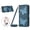 Blue, variant on ELEHOLD Leather Bling Glitter Butterfly Shockproof Flip Kickstand Zipper Wallet Case With Crossbody Strap for Google Pixel 10A , Rose