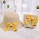 thumbnail image 1 of Sombrero de sol para niños, sombrero de sol para niñas, sombrero de paja de verano, conjunto de bolso pequeño, sombrero de pescador con protector solar de verano para playa de princesa, 1 of 6