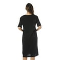 thumbnail image 3 of Just Love Short Sleeve Nightgown Sleep Dress for Women (Black - Keep Sleeping, Large), 3 of 3