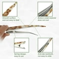 thumbnail image 6 of Unique Bargains 2 Pcs Metal Long Duckbill Hair Clips Large Crocodile Women Hair Clips  5.31"x0.83" Coffee Light Coffee, 6 of 7