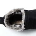 thumbnail image 2 of Botines de nieve XDSDGY para mujer, forrados de piel, impermeables, negros 10.5, 2 of 5