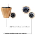 thumbnail image 6 of 2-Pack 10 in. Light Wood Plastic Self-watering Planter Pot, 6 of 12