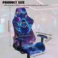 thumbnail image 2 of Whosucclay Astronaut Galaxy Space Print 4 Pcs Gaming Chair Cover with 2 Pcs Armrest Slipcover, Stretchable Elastic Fit Cat Scratch Proof Gaming Chair Seat Cover Decor for Home, Studio, 2 of 8
