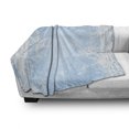 thumbnail image 3 of Winter Soft Flannel Fleece Blanket, Abstract Christmas Themed Snowflake Pattern on the Soft Colored Backdrop Image, Cozy Plush for Indoor and Outdoor Use, 60" x 80", Pale Blue White, by Ambesonne, 3 of 6