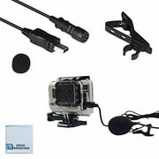eCostConnection 47" inch Lavalier Directional Microphone for GoPro HERO3, HERO3+, HERO4 & Microfiber cloth