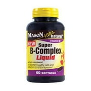 Angle View: Mason Vitamins Super B-Complex Liquid Softgels, 60 Count